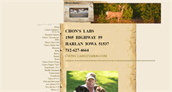 Desktop Screenshot of chons-labs.com