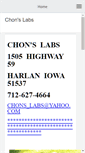 Mobile Screenshot of chons-labs.com